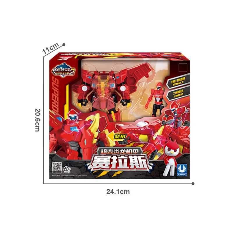 Mini Force 2 Super Dino Power Transformation Robot Toys Action Figures MiniForce X Simulation Animal Deformation Dinosaur Toy J251204