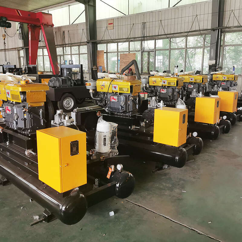 200-1600 Cfm Mobile Diesel Screw Type Rotary Air Compressor for Mining