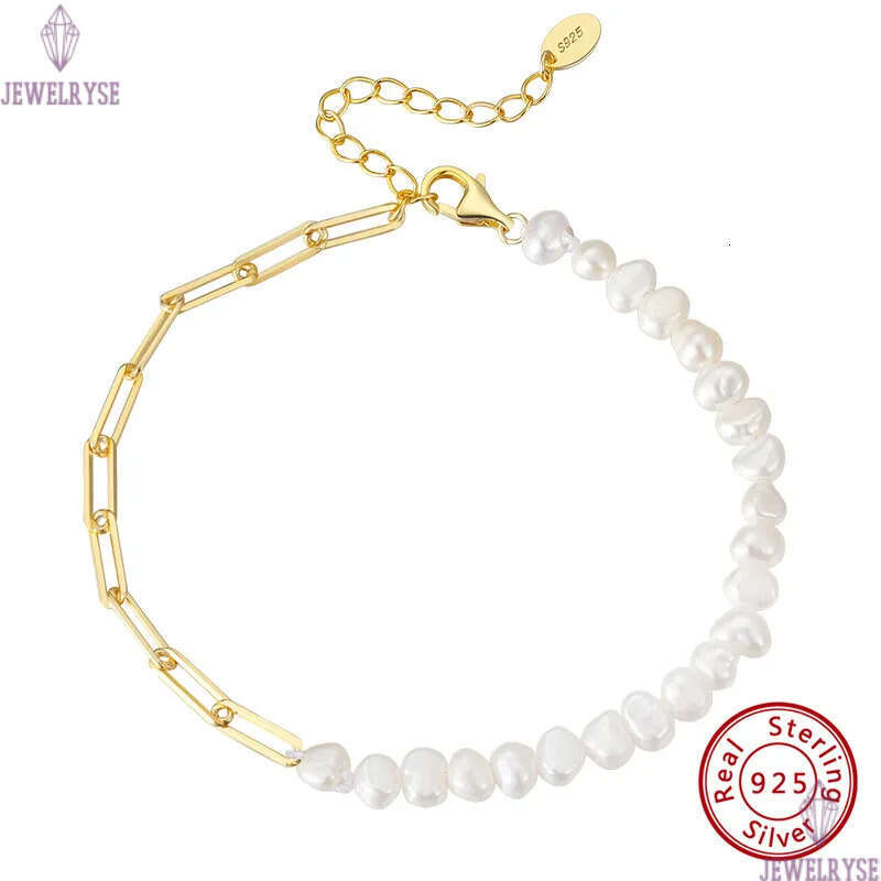 luxury 10mm natural pearl bracelet designer woman 14k gold s925 sterling silver link chain charm bracelets womens jewelry girls birthday friend chirst