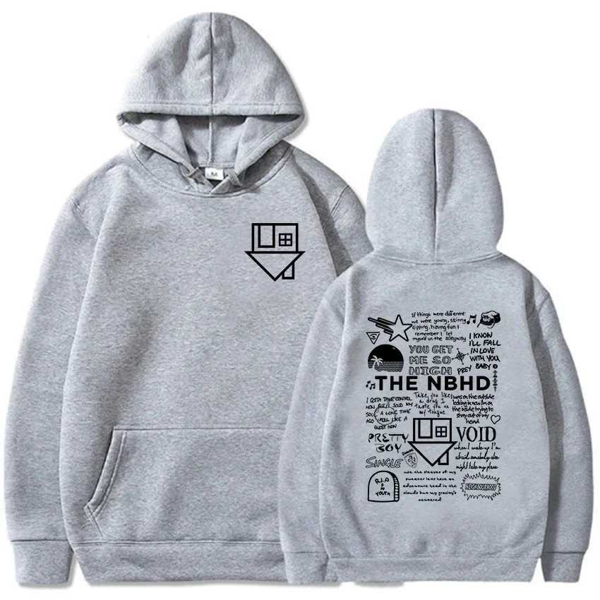 The Neighbourhood NBHD Band Prin mens outdoor hip-hop hoodie is suitable for autumn and winter sweatshirts J251203
