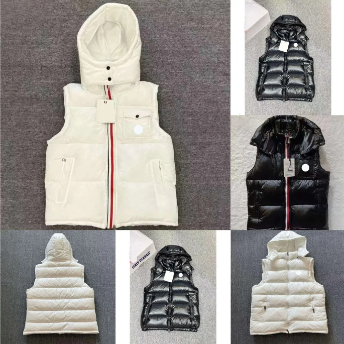 Designer jacket men coat puffer Jacket down Vest Down Woman Womens Feather Filled Material Graphite Couple vest puffer coat Label M-2Xl