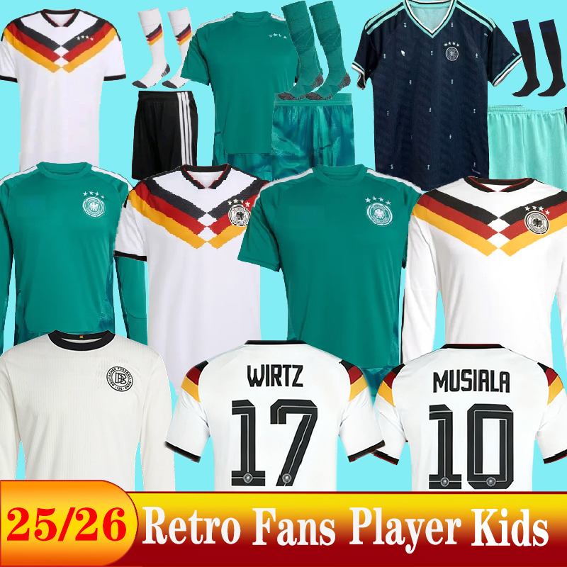 25 56 125 Year Anniversary Germany soccer jerseys WIRTZ PAVLOVIC WOLTEMADE KIMMICH Fans Player 2026 World Cup shirts Men Kids Kit Set 3XL 4XL