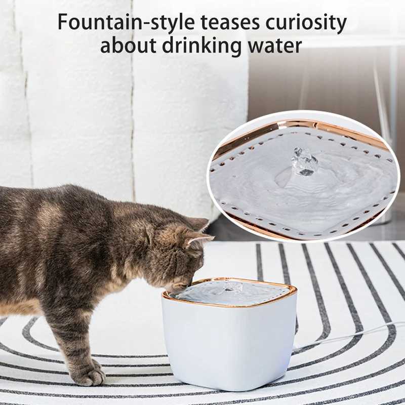 Automatic Cat Water Dispenser Pet Cat Fountain Ultra Quiet Pump Cat Drinking Fountain Auto Cycle Filter Cat Dog Water Fountain M251204