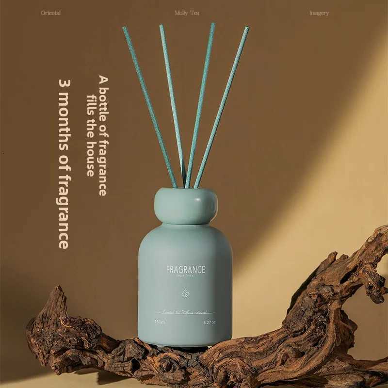 150ml Tea Scented Reed Diffuser - Natural Rattan Sticks for Bedroom Bathroom Long Lasting Fragrance Odor Eliminator Home Y251204