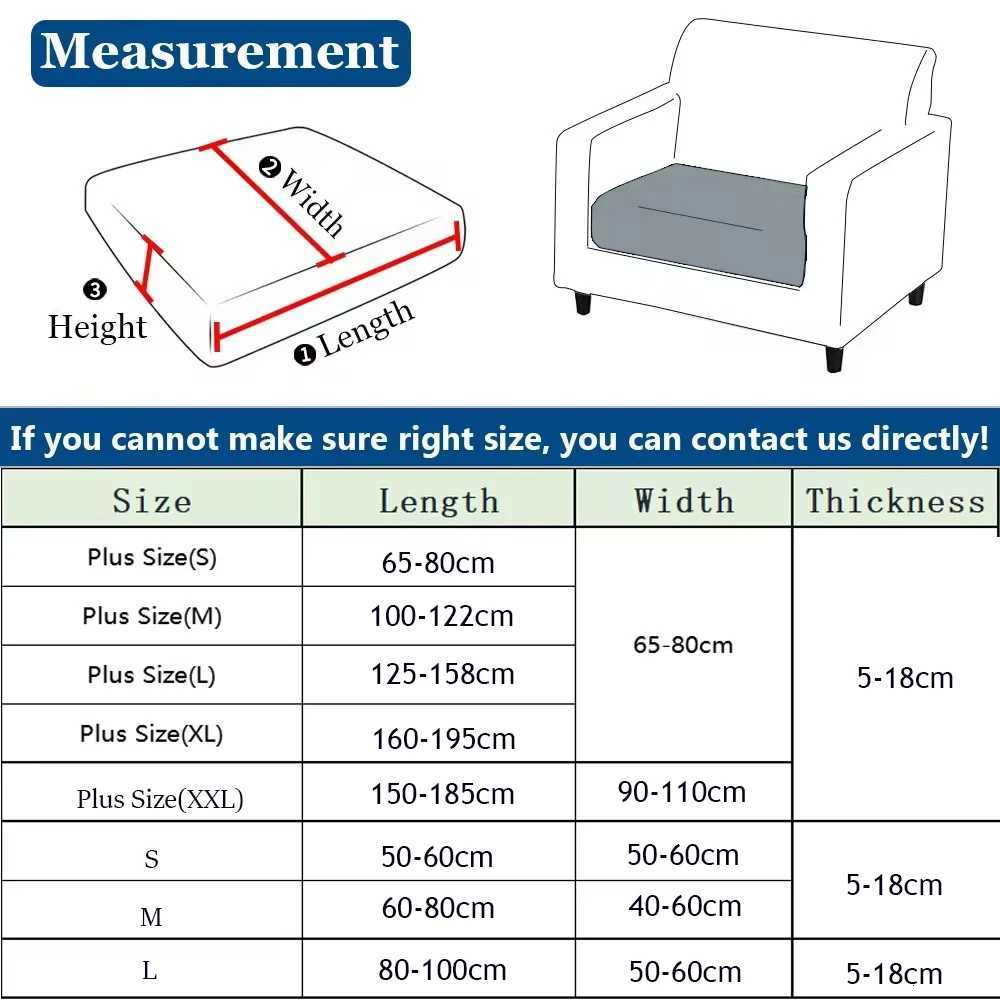 Thicken Sofa Seat Cushion Cover Jacquard Chair Cover Sofa Slipcover Stretch Adjustable Sofa Cover Pets Kids Furniture Protector M251204 - view 3