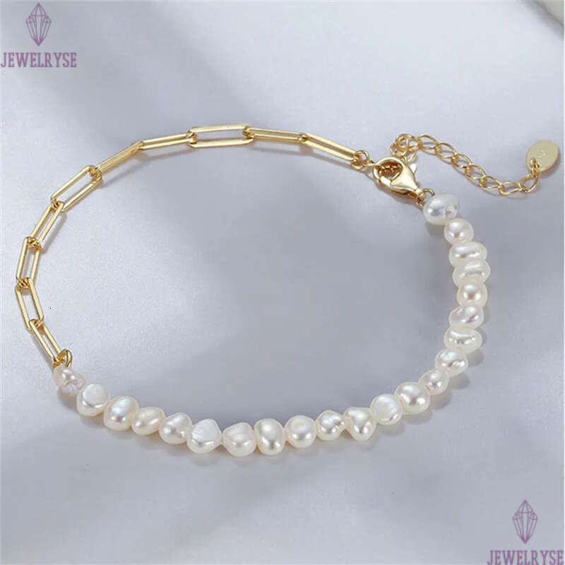 luxury 10mm natural pearl bracelet designer woman 14k gold s925 sterling silver link chain charm bracelets womens jewelry girls birthday friend chirst