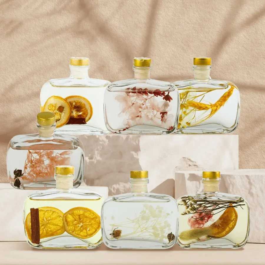 100ml Flower Scent Flameless Reed Diffuser Lemon Osmanthus Aromatherapy Essential Oil Long-Lasting Air Freshener Home Decoration Y251204