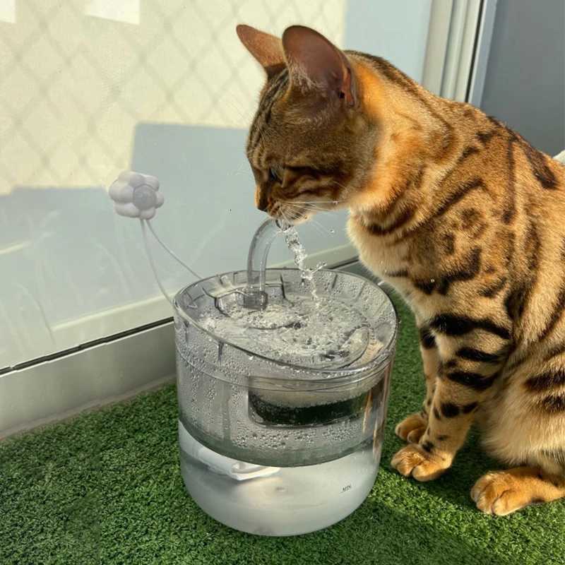 Cat Water Fountain Auto Filter USB Electric Mute Cat Drinker Bowl Recirculate Filtring Drinker for Cats Pet Water Dispenser M251204