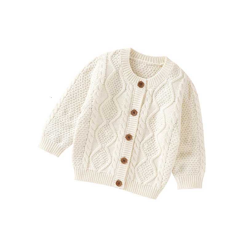 Fresh Solid Color Long Sleeve O-neck Knit Cotton Spring Autumn Newborn Baby Boys Girls Sweater For 6-36M Infant SweatshirtW251204