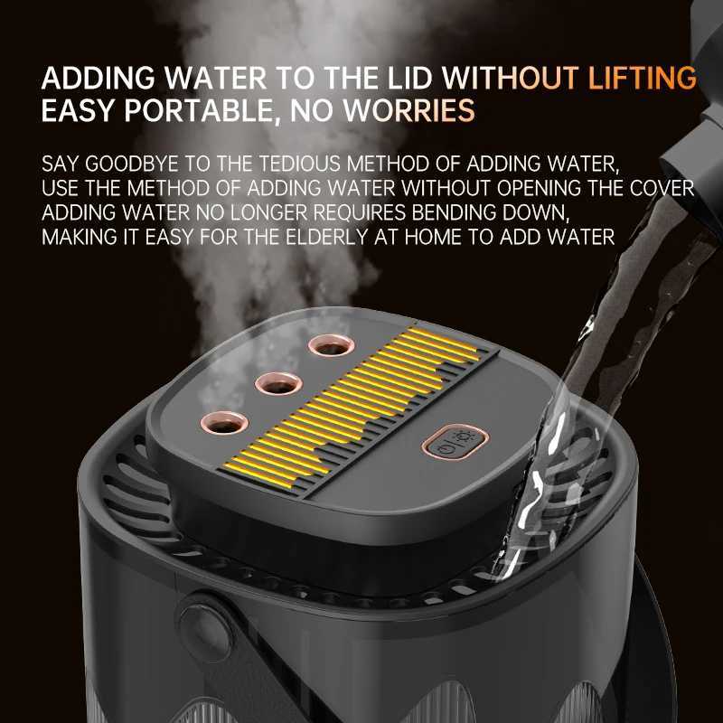 3L Humidifier Household Small Large Capacity Mute Bedro USB Off Desktop Portable Student Two Port Spray Water plement C251204