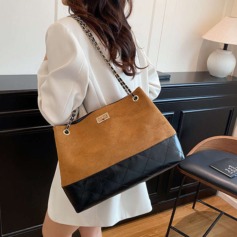 Fashion Retro Simple Women's Niche Design Single Shoulder Crossbody Autumn New Trendy Tote Bag