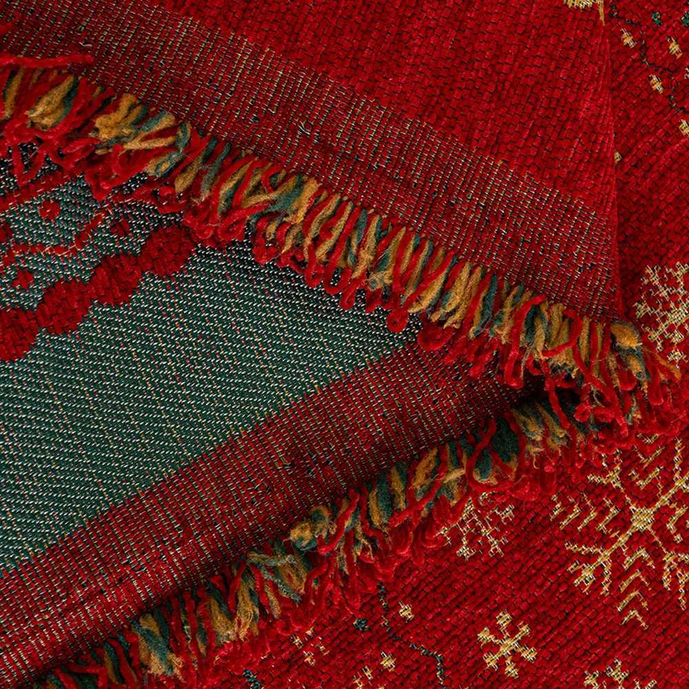 Christmas-Style Thickened Full-Cover Chenille Sofa Cover Red Festive Full Universal Sofa Towel Multifunctional Decor Blankets M251204 - view 5