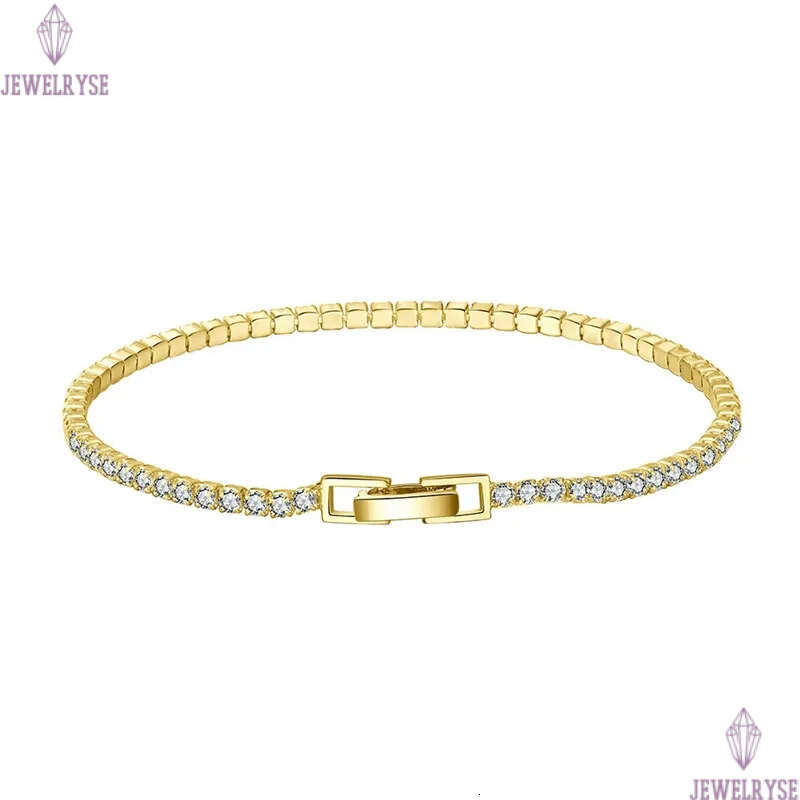 2mm diamond tennis bracelet designer woman 925 sterling silver chain white green black zirconia charm gold bracelets womens luury jewelry mother frien