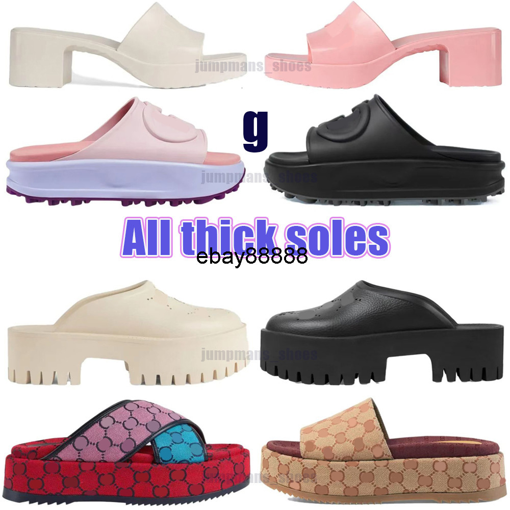 Slipper Luxury Designer Sandal Lady Slides platform wedge rainbows summer slippers for Women men ladies brands dea gg gucciis guccily guccislides guccishoes 5 XUYF