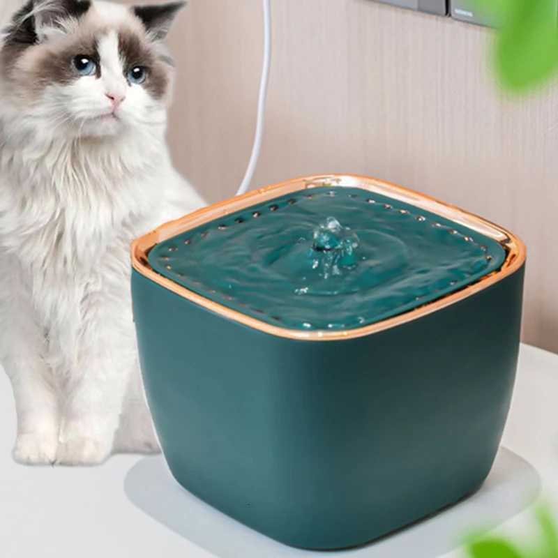 Automatic Cat Water Dispenser Pet Cat Fountain Ultra Quiet Pump Cat Drinking Fountain Auto Cycle Filter Cat Dog Water Fountain M251204