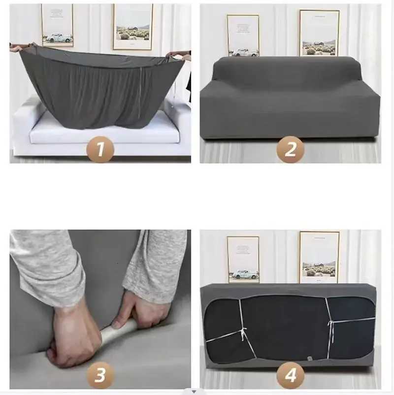Thick Jacquard Sofa Cover for Living Room 1/2/3/4 Seater Elastic Sofa Cover L-shaped Corner Sofa Cover M251204 - view 5
