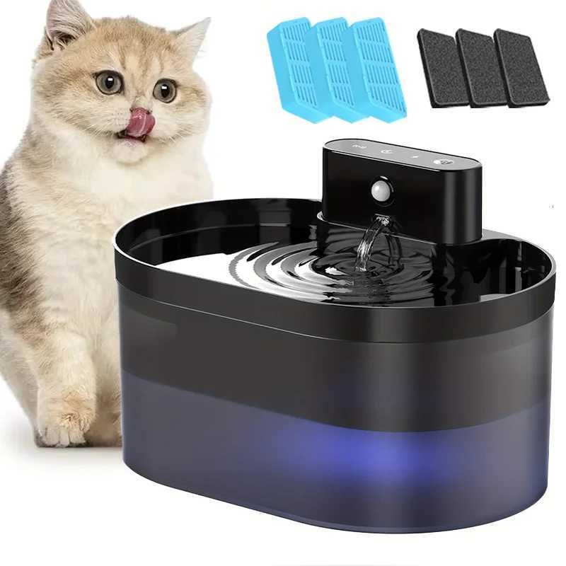 22L Wireless Automatic Pet Water Dispenser Rechargeable Cat Indoor Fountain Dispenser With 2600mAh Infrared Sensor For Dog Cat M251204