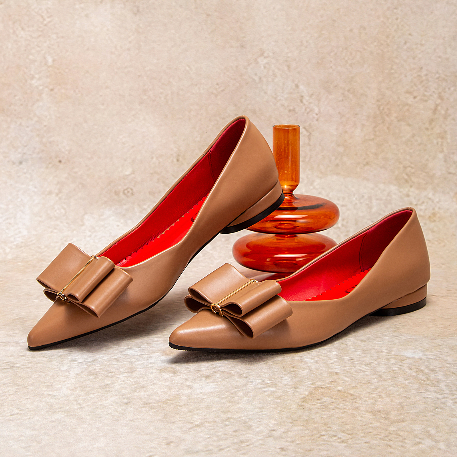 CHCH Solid Colour Simple Women's Single Shoes Fashionable Versatile Wear Comfortable Season New Women's Low-heeled Single Shoes