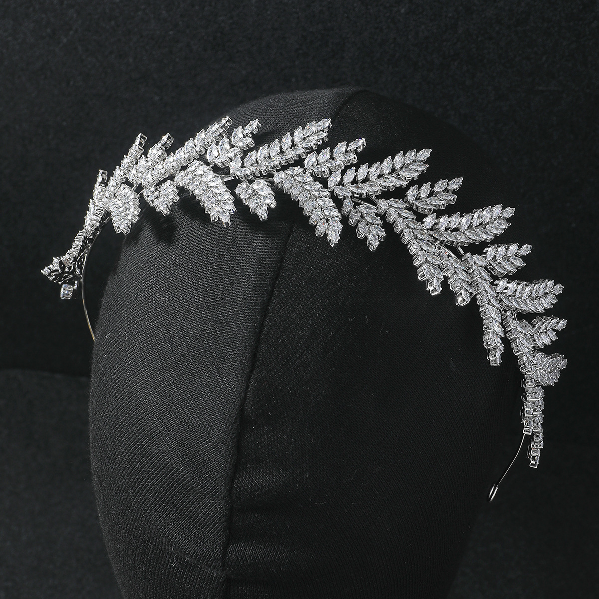 Wedding Hair Jewelry Fashion Bride Headband Crystal Leaf Hair Band ASNORA Bridal Crown Tiaras Hair Accessories Wedding Wedding Accessories A01006 2311