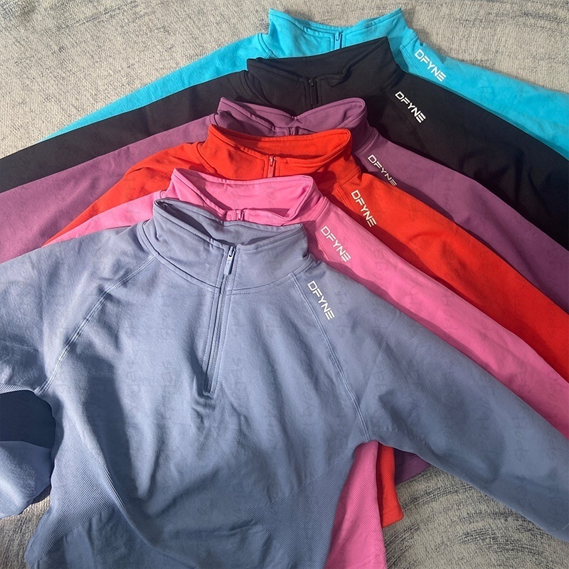Dfynes Dyfne Half Zip Jacket 25Ss Full Zip Jacket 10A TOP Workout Yogawomen Jacket High Waist Sports Suit Close High Waist Pants Running Long Sleeve Gym Jakets 681