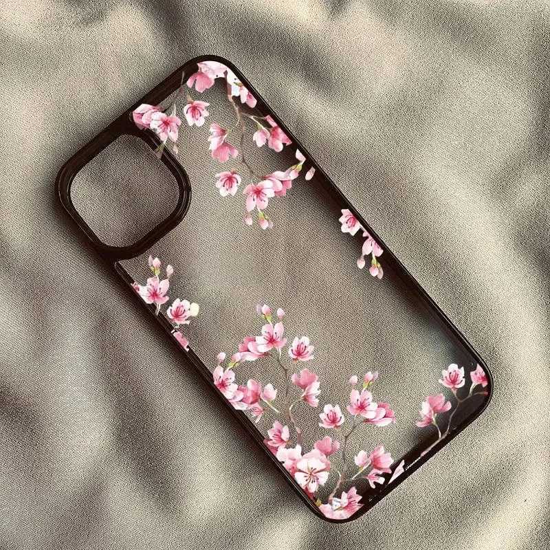 Magnolia Flower Phone Case For iPhone 17 16 15 14 11 13 12 Pro Max 7or 8 SE 17Air Plum Bloss Shockproof Clear Hard Cover H251203