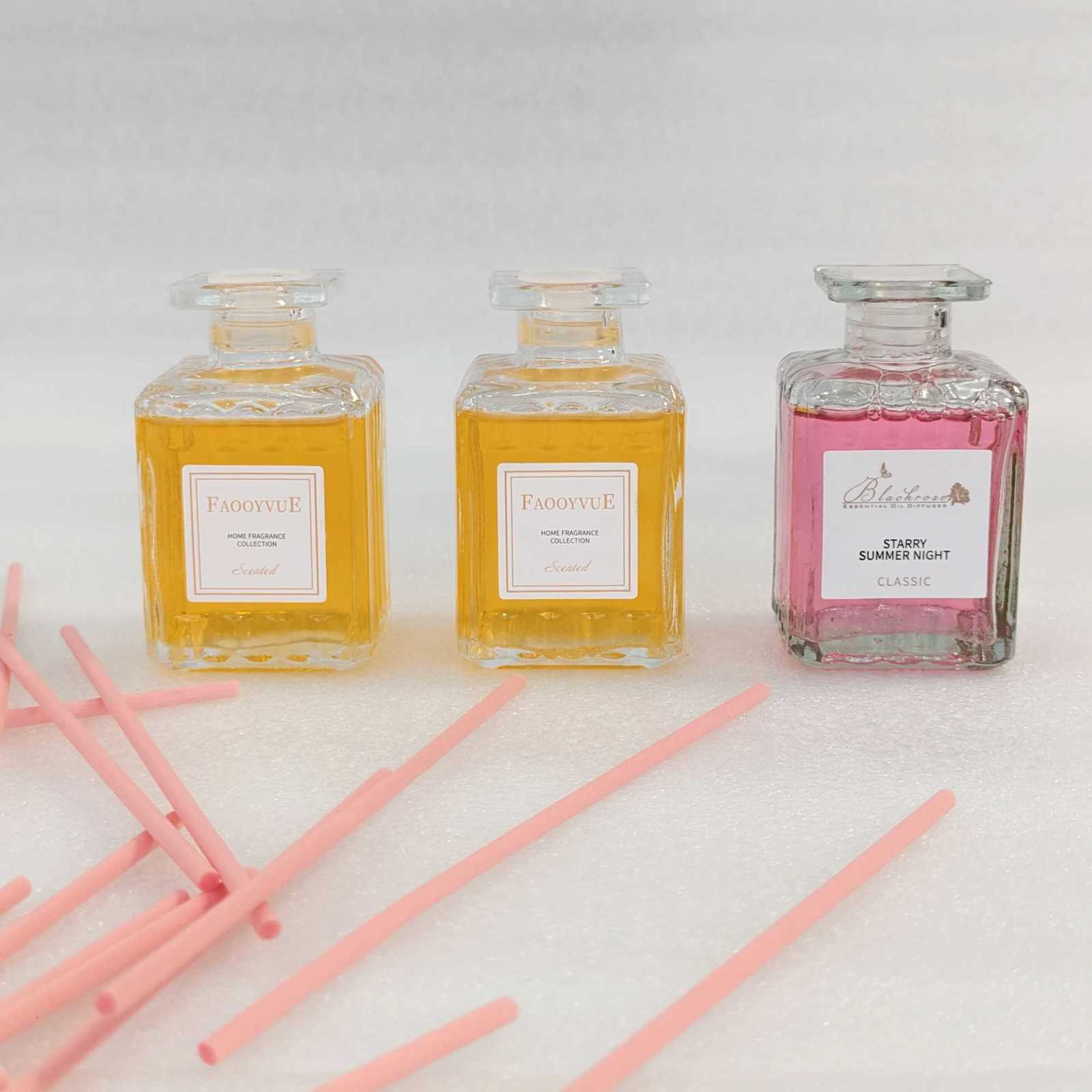 50ml Fireless Aromatherapy Reed Diffuser Set - Home/Hotel Toilet Deodorant Air Freshener Room Ornament Y251204