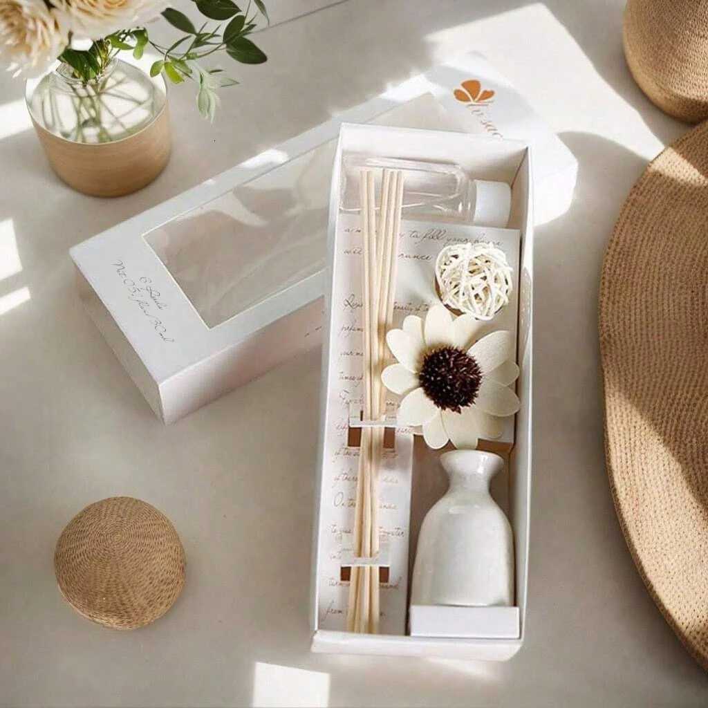 Flameless Home Fragrance Diffuser Set Long-Lasting Aromatherapy Essential Oil 30ml For Bedroom Office Air Freshener Decor Gifts Y251204