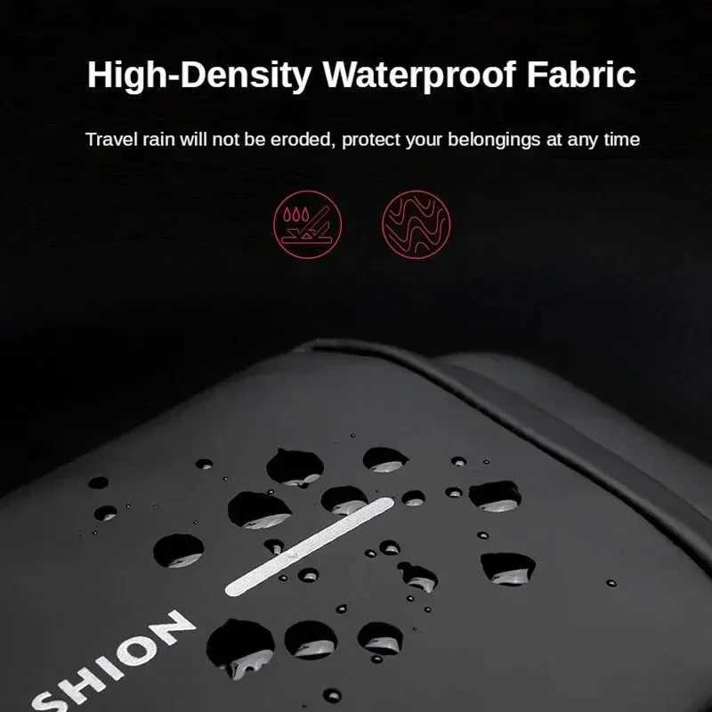 2025 Large Capacity Brand Waist Packs Bag Men Crossbody Bag PU Leather Anti-Theft Shoulder Bag Multifunctional Unisex Chest BagT251204