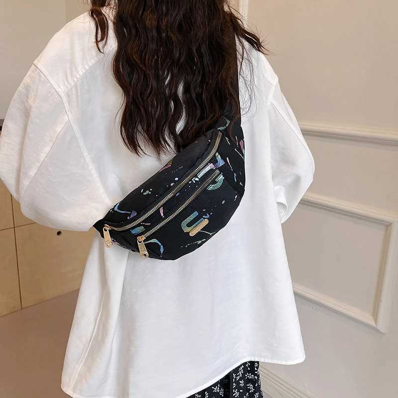 Fanny Packs for Women Men Belt Bag Bronzing Printing Pattern Fashion Waist Packs Crossbody Bags Bum Bag Running Travel WorkoutT251204