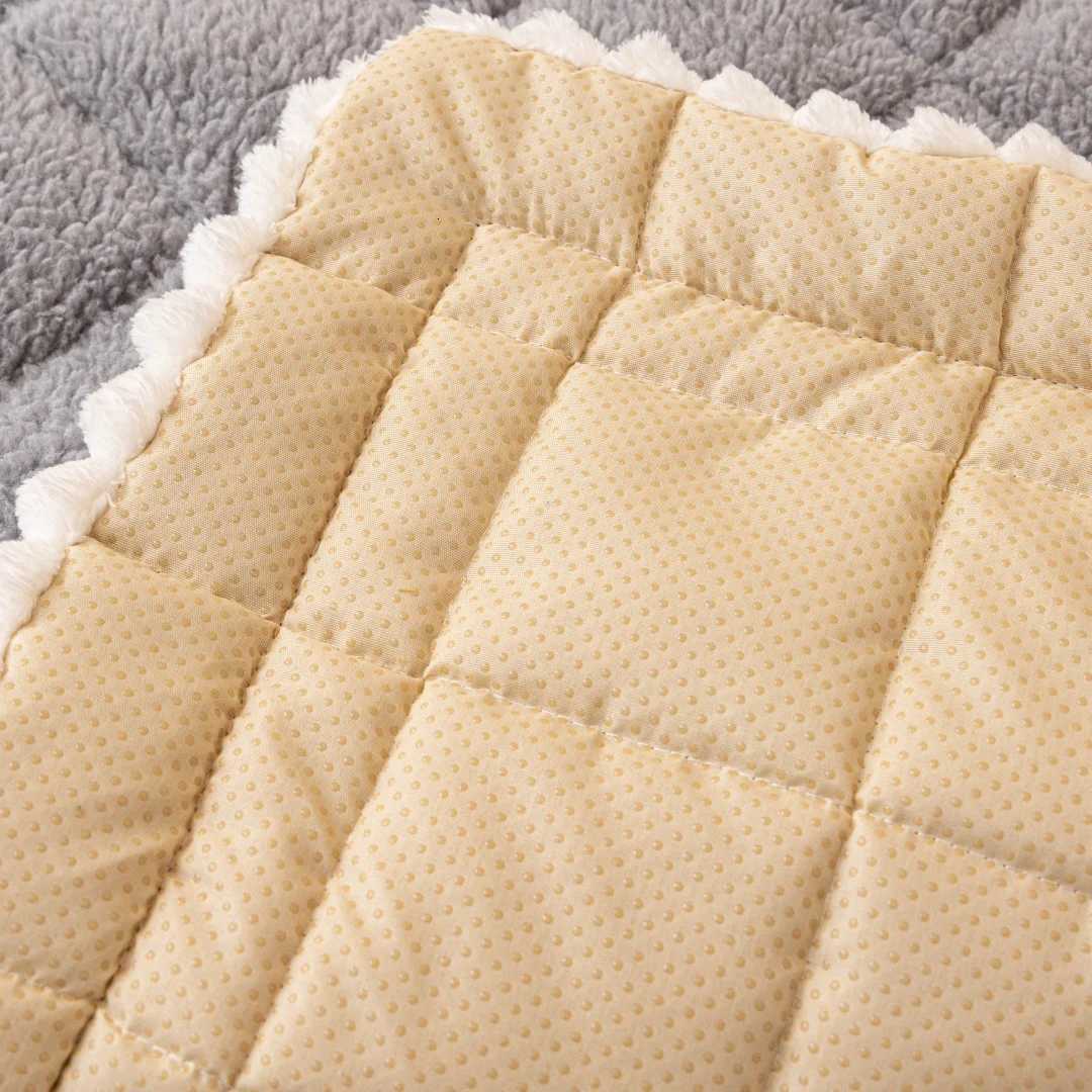 Plush Sherpa Thickened Quilted Anti-Slip Sofa Cover Soft Modern Design for Living Room Non-Slip Furniture Protection Towel M251204 - view 4
