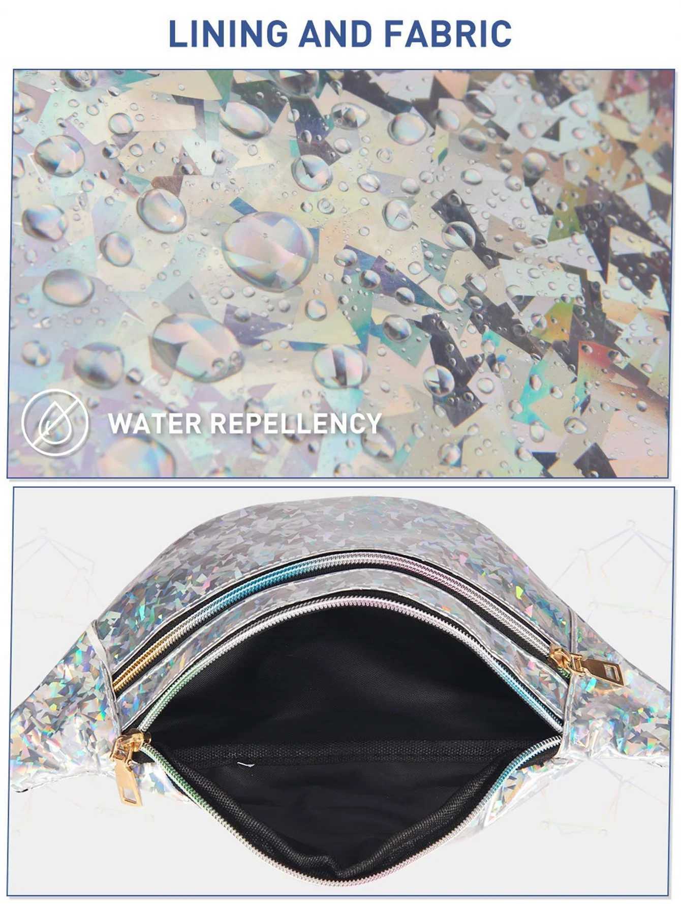 Laser Fanny Pack Belt Bag for Women Cross Body Fanny Packs for Women Crossbody Bags small Waist Bag Fashion Waist Pack Bum BagT251204