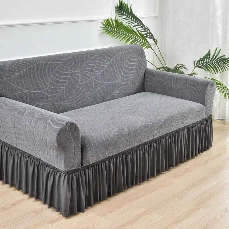 Waterproof Stretch Sofa Skirt Covers Breathable Couch Covers Adjustable Elastic Slipcovers for Living Room Hotel 1Pc M251204 - view 3