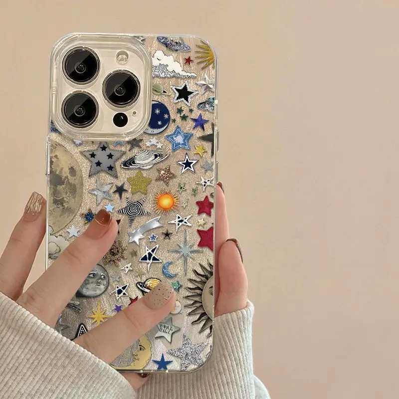 Fl Sn Cartoon Stars Phone Case For iPhone 17 Air 15 16 Pro Max Case iPhone 14 13 12 11 XS X XR 7 8 Plus Y2k Hard Back Case H251203