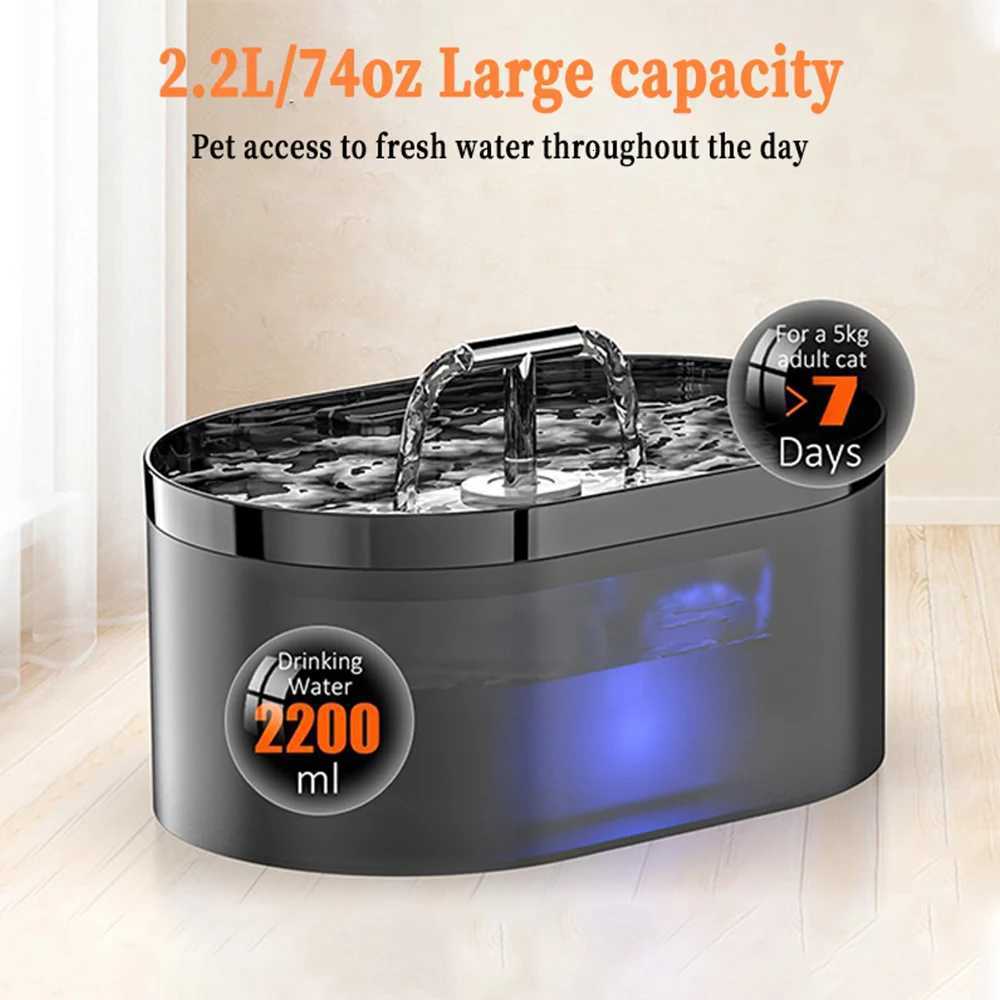 22L T-shaped Cat Water FountainPet Water Dispenser With FilterDog Drinking Fountain For CatsUltra Quiet Water Pump M251204 - view 6