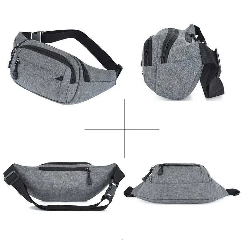 Fashion Men Women Waist Bag Casual Fanny Pack Purse Large Phone Belt Bag Pouch Canvas Outdoor Travel Phone Bag Banana Hip BagsT251204