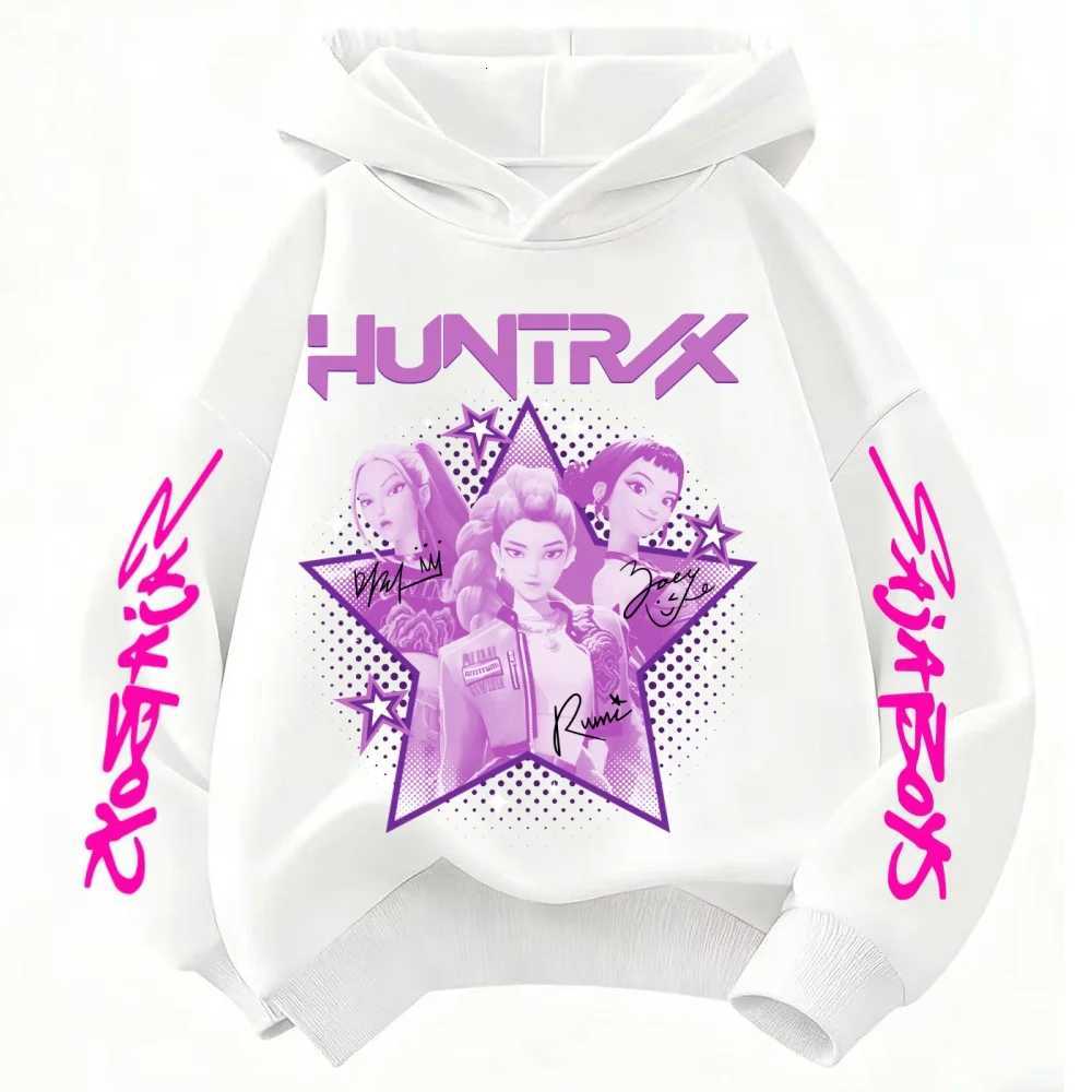 KPop Demon Hunter Huntrix Childrens Sweatshirt Autumn New Boys Girls Fashion Street Pullover Childrens ClothingW251204