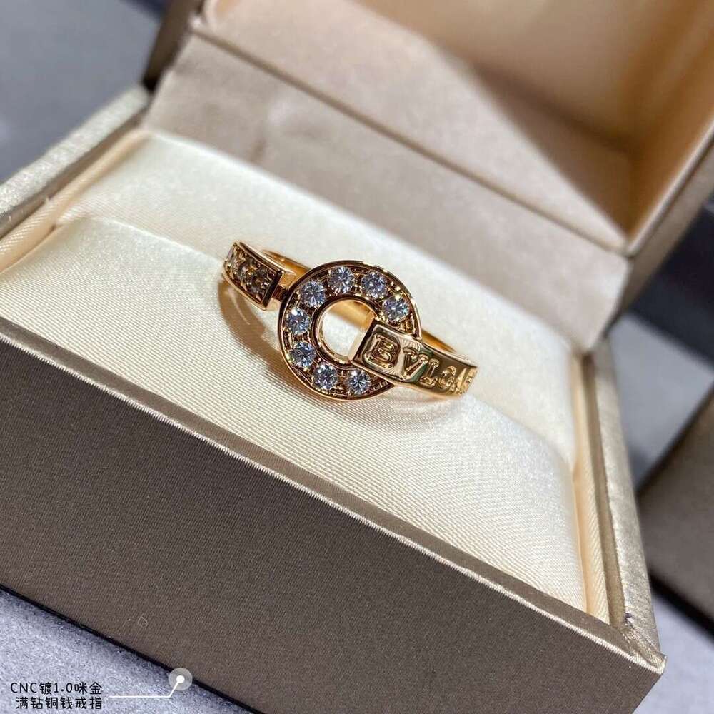 Bao Ge brand B VLGARl Hand Ring BVL GARL women's Ring B VLGA RL Designer lady's Ring Fortune Comes Full Exquisite Inlaid Diamond Index Finger Ring Hand Jewelry for Women