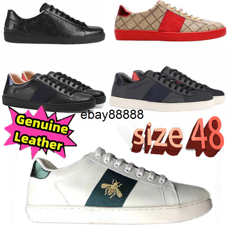 gg bee sneakers designer men ace leather trainers bees platform sneaker embroidered women casual shoes Big size 48 NO9 gucciis guccishoe guccily 0L6Z 25UF
