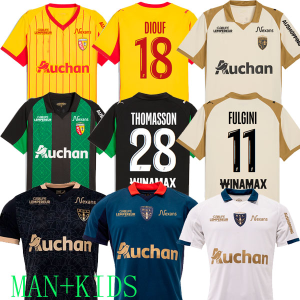 maillot RC Lens 24 25 26 soccer jerseys home away Saint-Barbe special KAKUTA FULGINI DIOUF SPIERINGS GANAGO SOTOCA WAHI Football Shirt 2024 2025 kids THIRD AWAY ew
