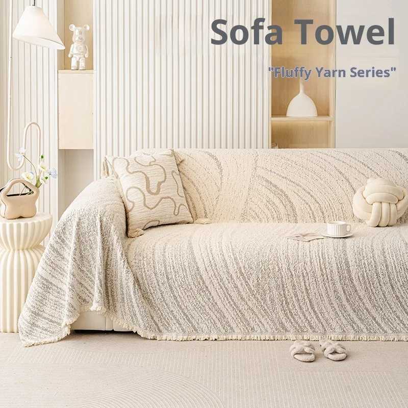 Premium Chenille Sofa Cover Scratch Resistant Elegant Stitch Design for 2 3 4 Seater Living Room Couch M251204 - view 5