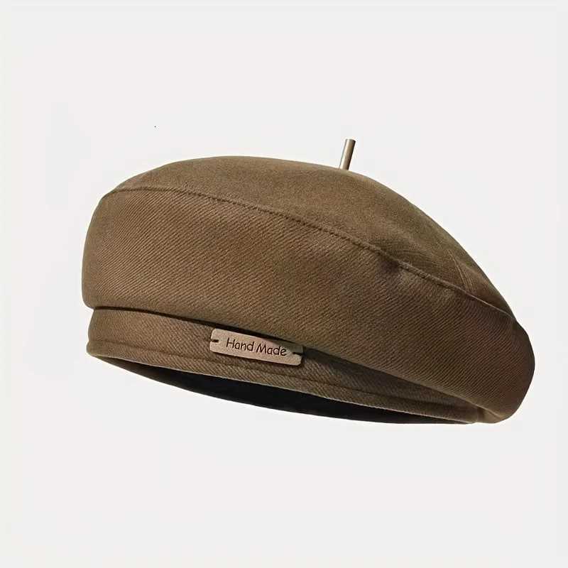 Maillard style French Beret Hats for Women Beige Beret hat Solid Color Cotton Beret Cap for Womens Girls LadyXJ251204 - view 5