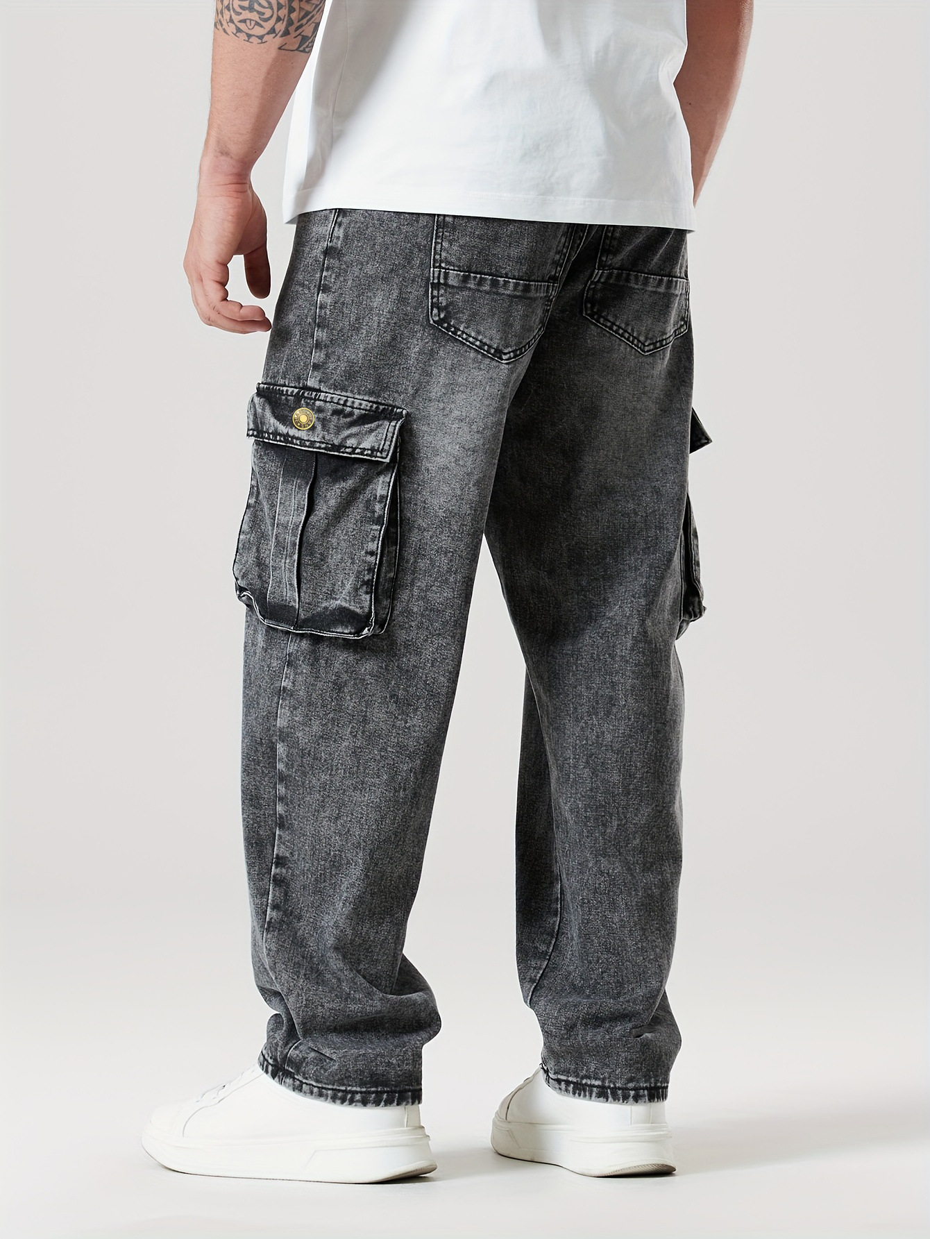 Fashionable, comfortable not tight loose and slimming cotton blended jeans comfortable and not tight cross-border jeans---LT24042107