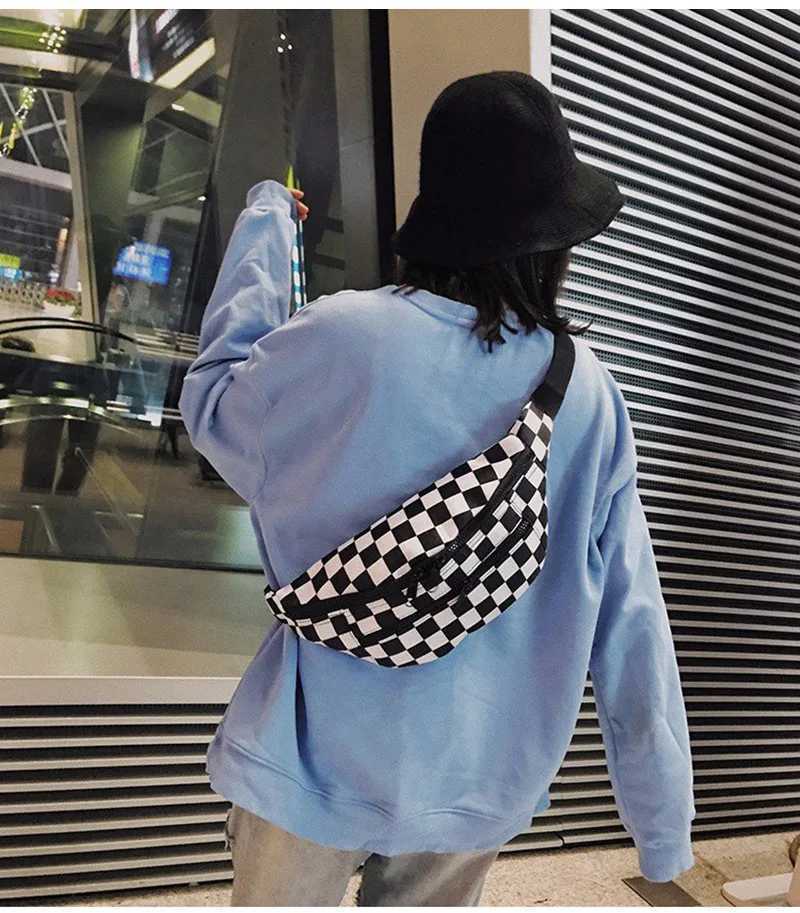 Fashion Chessboard Checker Waistpack for Women New Chest Bag Mens Waistpack Cute Belt BagT251204