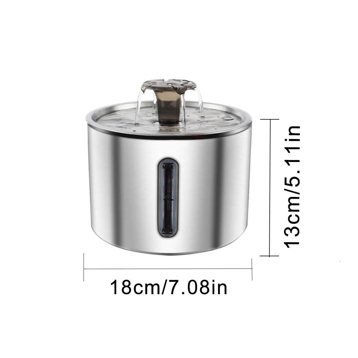 25L Stainless Steel Automatic Pet Water Dispenser Fountain For Cats And Dogs Drinking Bowl Easy To Clean Multiple Pets Supplies M251204