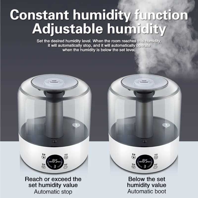 TINSOL New 3L Large Capacity He Silent Humidifier Plant Spray Aratherapy Diffuser with Remote Control and Timer Function C251204