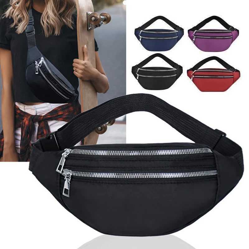 Fashion Waist Packs Unisex Single Double Sports Waist Bum Bag Fitness Running Jogging Belt Bag PouchT251204