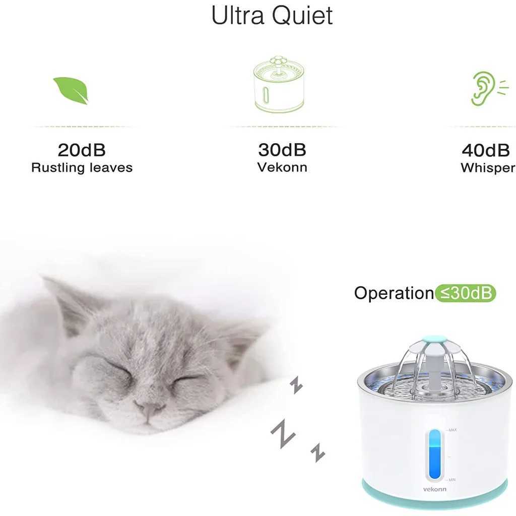 25L Automatic Pet Water Fountain For Cat Dogs With Stainless Steel And LED Light Water Level Window Cat Dog Pet Water Dispenser M251204 - view 6