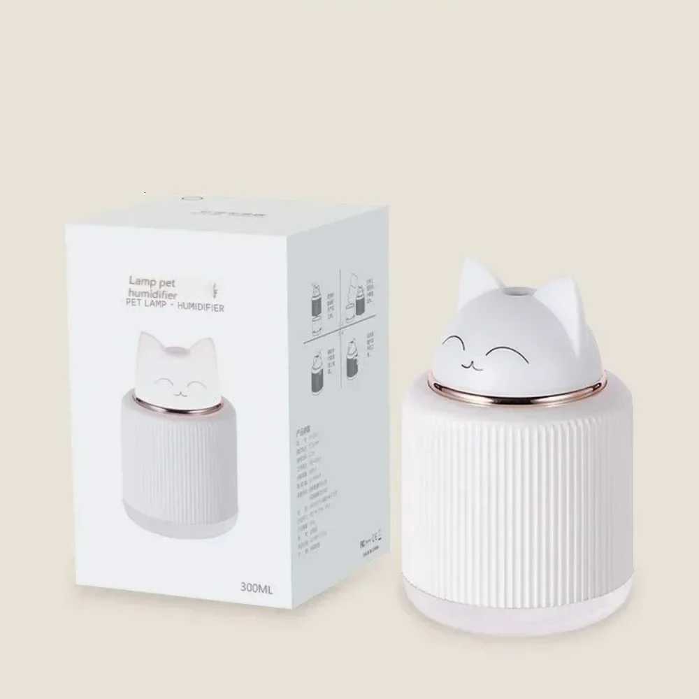 Cute Cartoon Humidifier Lamp Pet Humidifier Atmosphere Night Light Car Off Desktop Hydration Silent Net Celebrity Gift C251204