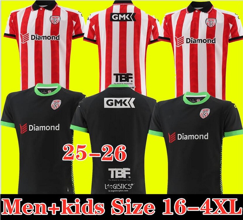 25 26 CityS Home Soccer Jersey 1987 1988 Derry City Retro Football Shirt