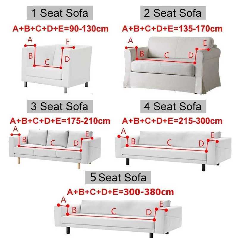 Thick Elastic Sofa Cover Slipcover For Living Room Cheap Stretch Polar Fleece Armchair Cover 1/2/3/4 Seater Corner Couch Covers M251204 - view 3